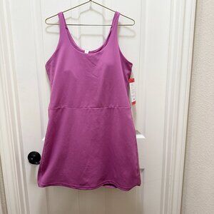 Elle Sport Women's Active Dress With Inner Shorts Size M Pink Athletic (NEW)